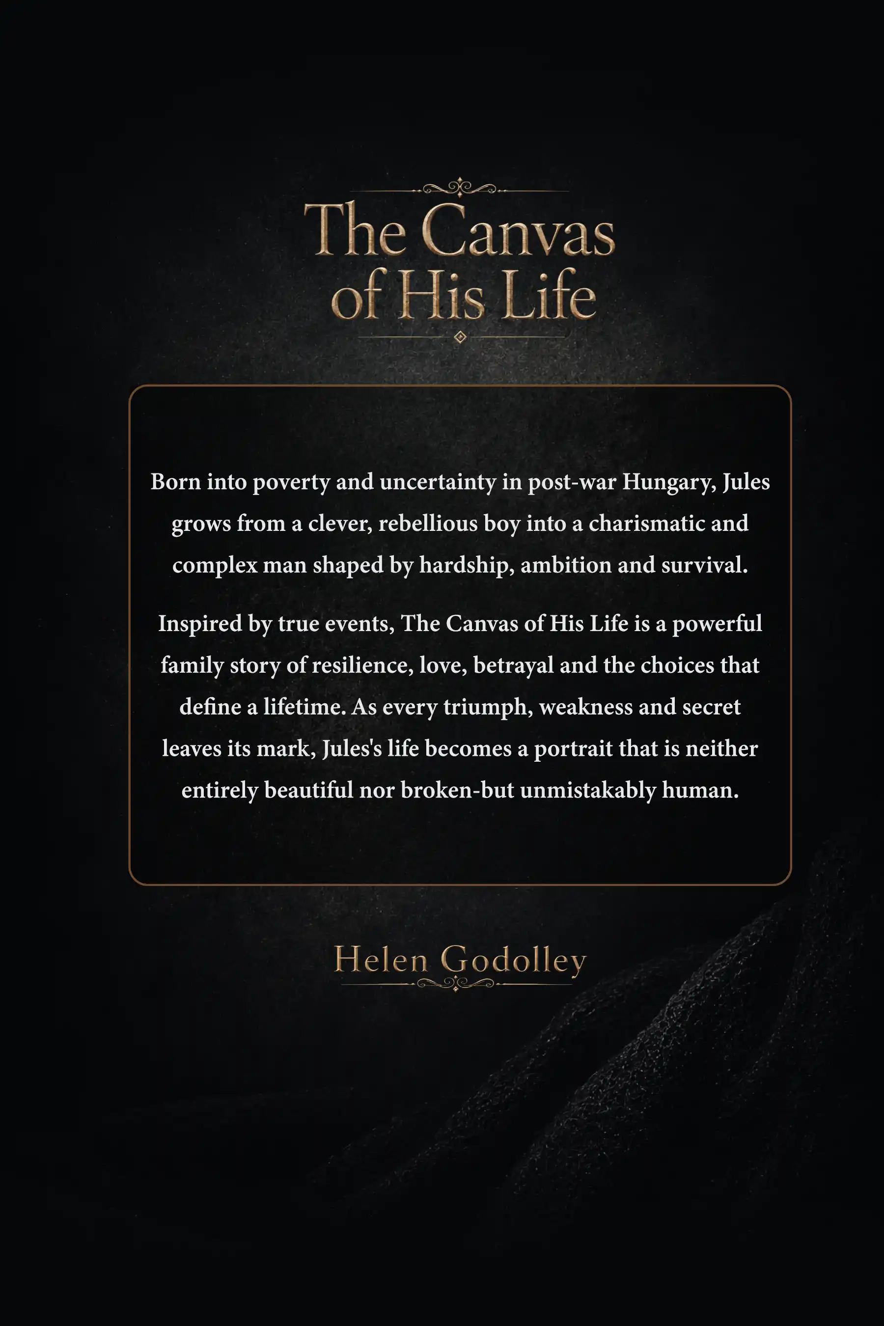 The Canvas of His Life (Back Cover)